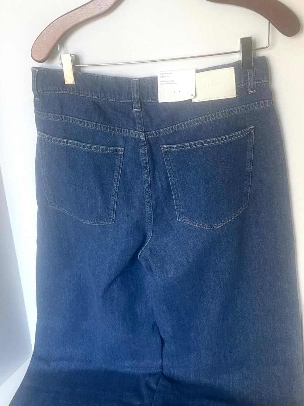 DL1961 Isabel Pleated Wide Leg Jeans North Beach Womens 28 - Picture 6 of 15